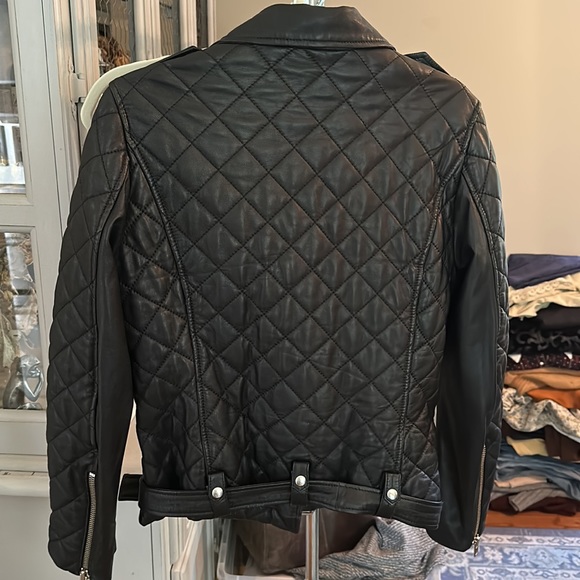 IRO Kereo Black Quilted Leather Jacket - Picture 5 of 5